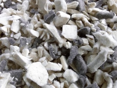 Natur-Vlieshäcksel Schafswolle