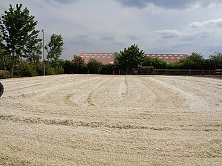 Außenplatz vor dem planieren in Niederbösa