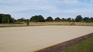 Tretschicht des Außenplatzes