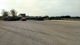 Tragschicht des Außenplatzes